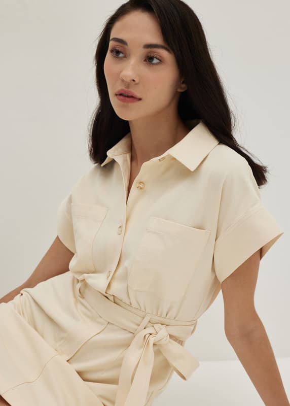 Cecily poplin dress deals