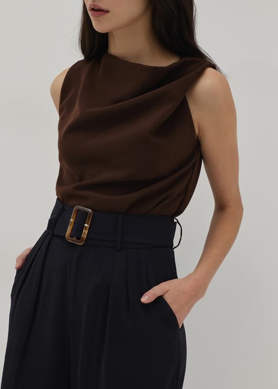 Leilani Belted Straight Leg Pants | Love, Bonito ID