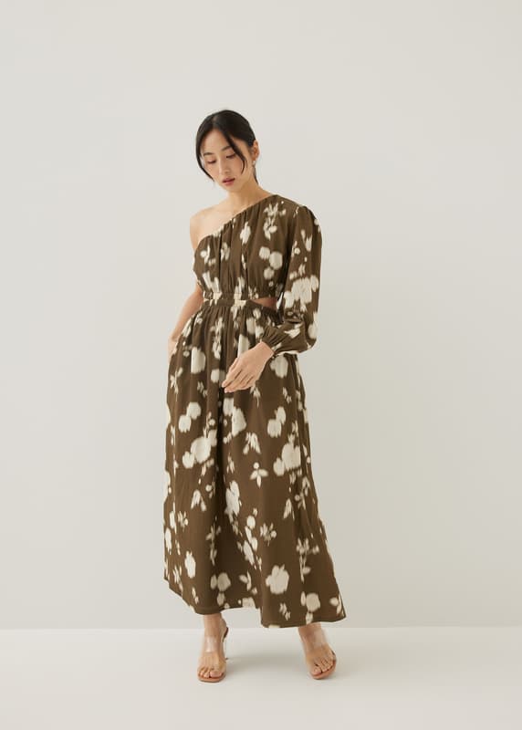 Dorsay Elastic Toga Maxi Dress | Love, Bonito INTL