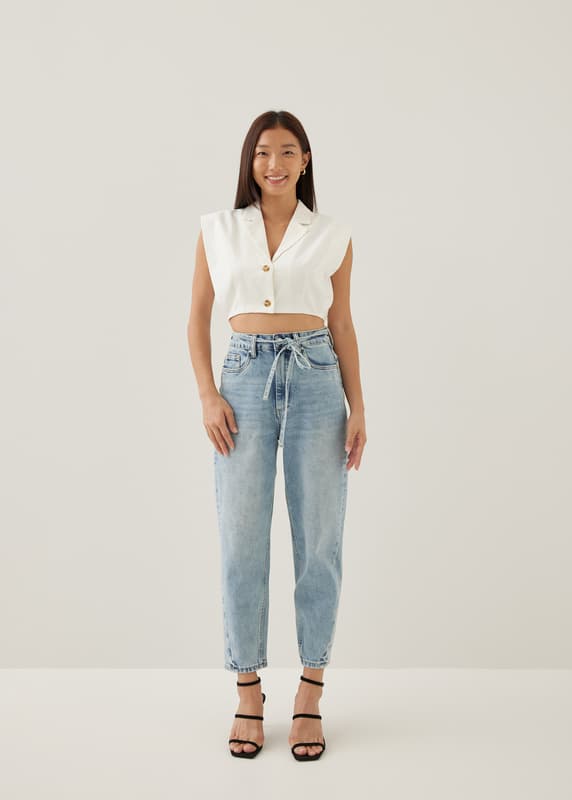 Lisbet Denim Mom Jeans | Love, Bonito ID