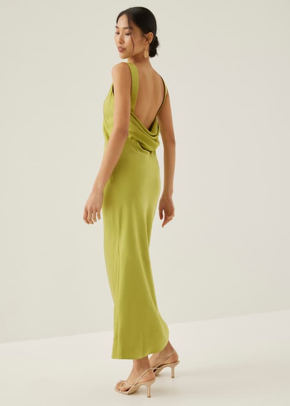Maizie Padded Drape Maxi Dress | Love, Bonito US