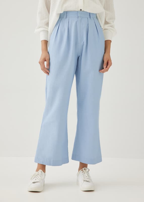 Violeta Cotton Kick Flare Pants