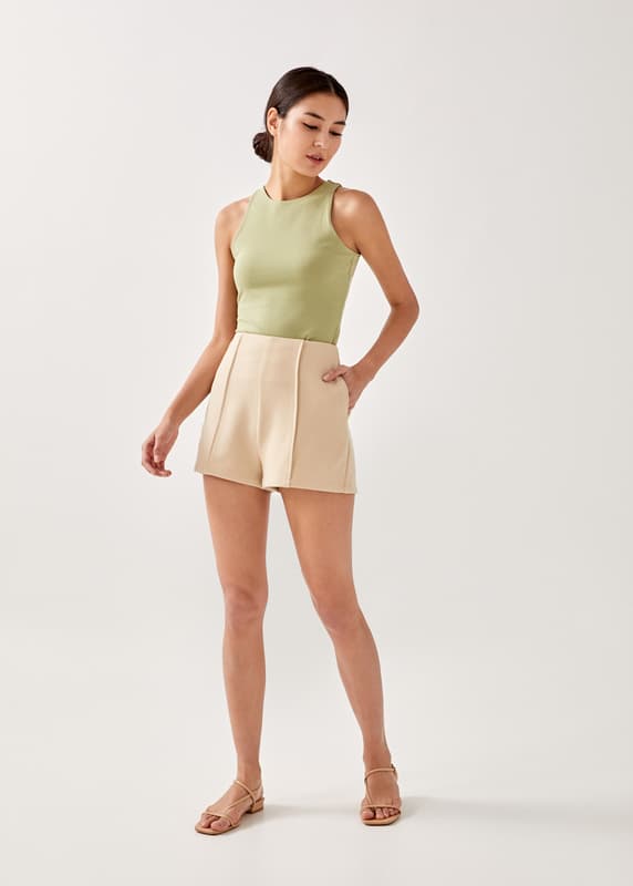 Alia Jersey Round Neck Tank Top