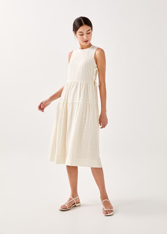 Buy Fleuro Textured Midi Dress @ Love, Bonito | Shop Women's Fashion ...