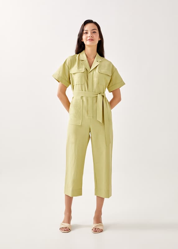 Buy Corelia Utilitarian Elastic Waist Jumpsuit Love, Bonito Hong Kong