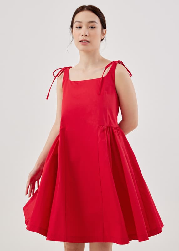 Jacklyn Side Ruched Panel Dress Love, Bonito INTL