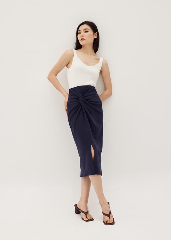 Buy Liera Twist Front Pencil Skirt @ Love, Bonito Singapore | Shop ...