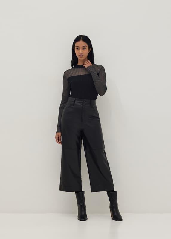 Buy Devyn Sheer Glitter Contrast Knit Top Love, Bonito Singapore