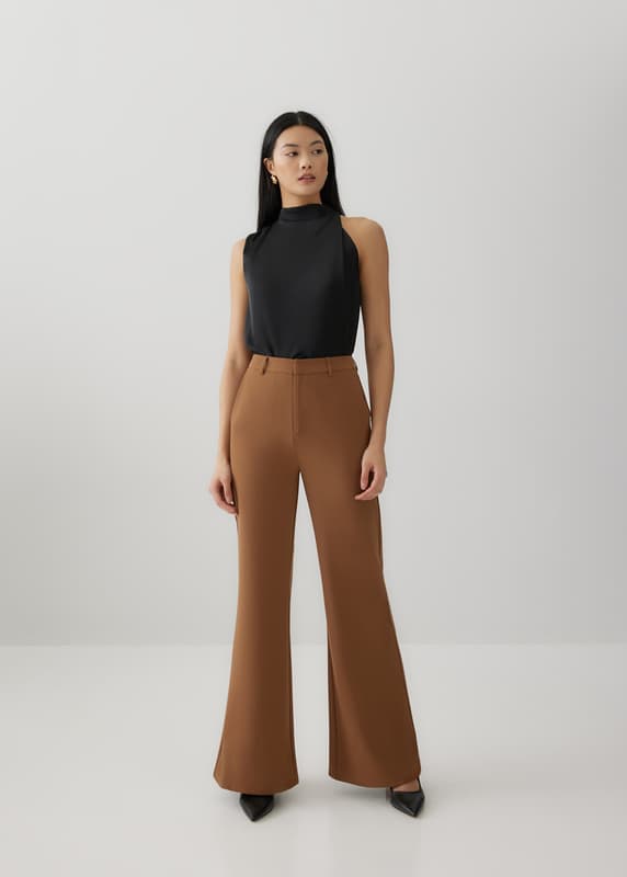 Madelaine Satin Asymmetrical Drape Top