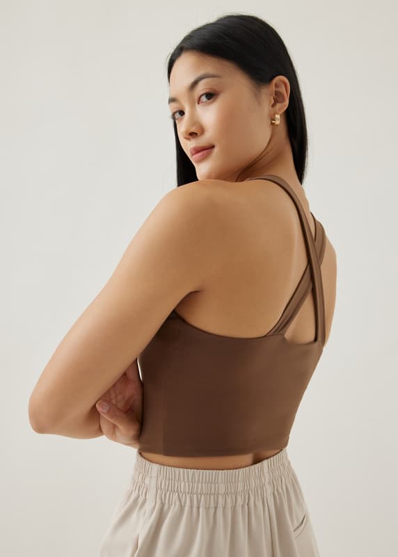 Irene Jersey Cross Back Tank | Love, Bonito US