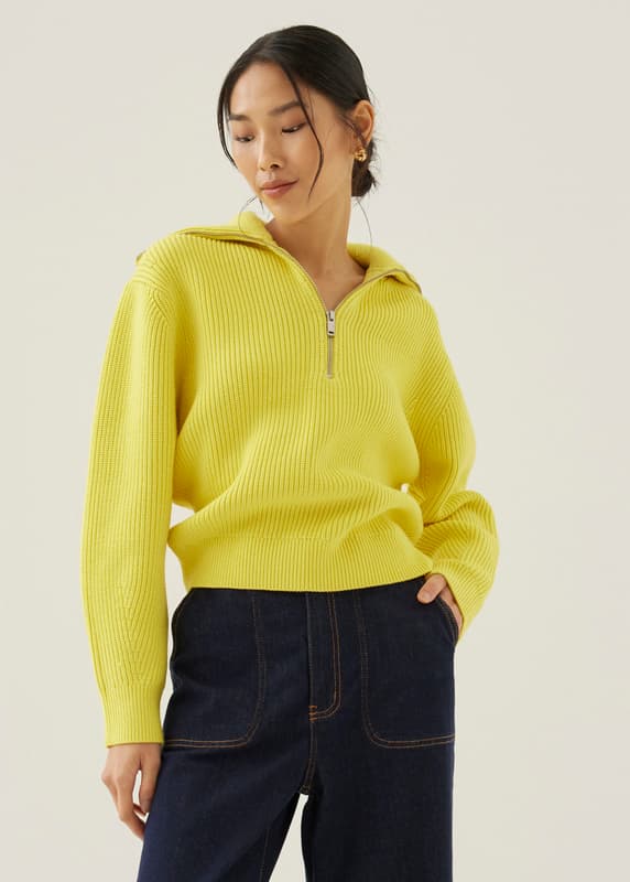 Alisson Relaxed Half Zip Sweater