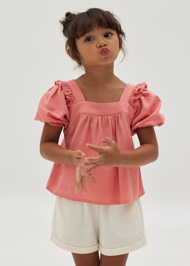 Delayla Cotton Frill Top