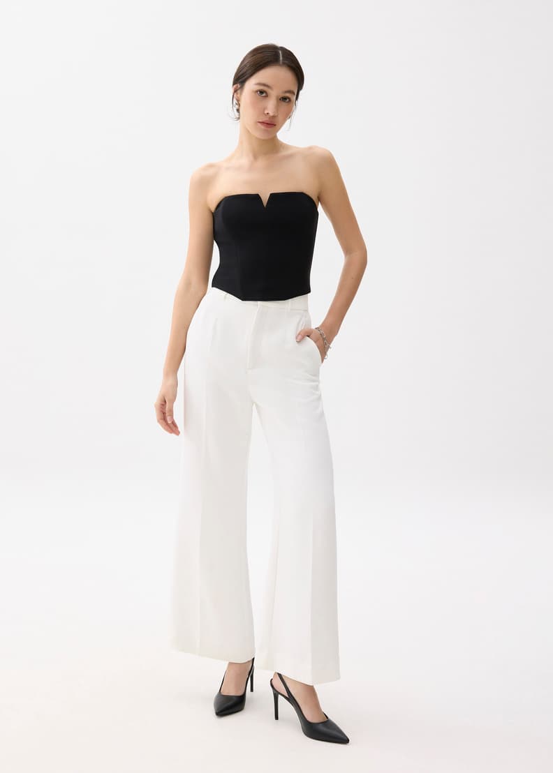 Jia Notched Bustier Top | Love, Bonito US