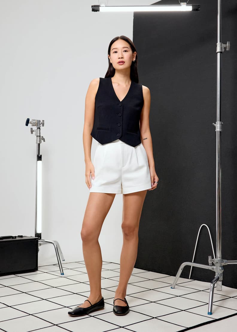 Yuna Relaxed V-neck Vest | Love, Bonito INTL