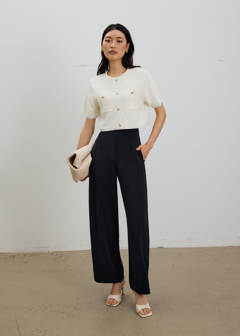 Yoko Boxy Textured Knit Top | Love, Bonito SG