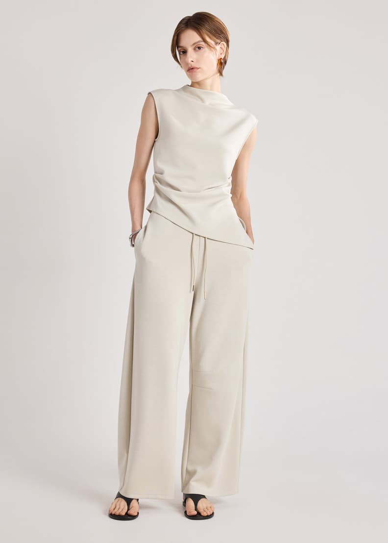 Neoprene Mock Neck Top