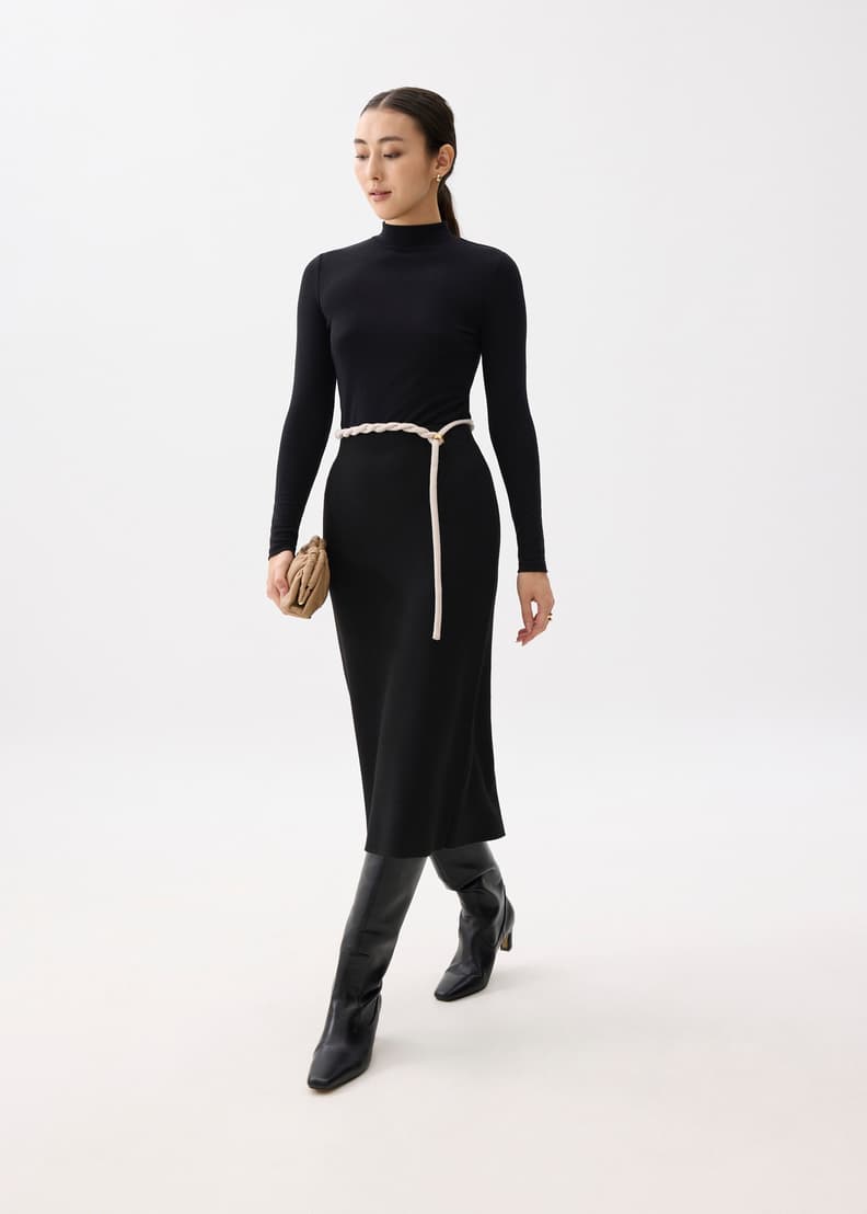 ライオン　タグ付き未使用　KNIT SKIRT34 Shop Metallic Knit Skirt | Unison Label