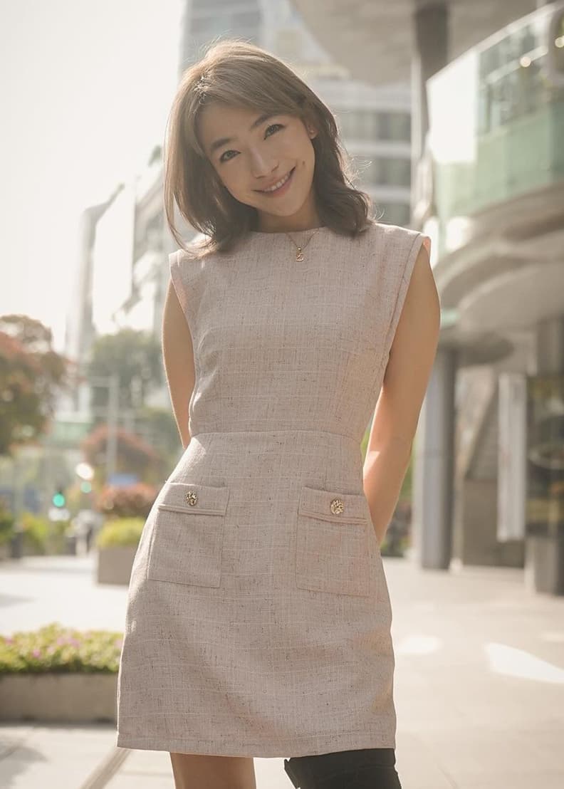 【新品・タグ付き】herlipto May Tweed Mini Dress her lip to May Tweed Mini Dress