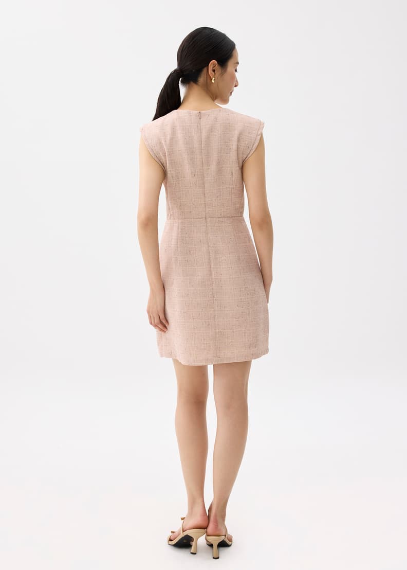 Aria Tweed A-line Mini Dress | Love, Bonito SG