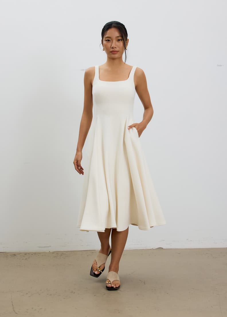 knee length dresses for ladies Ballerina Daydream Midi Dress – Fairy Tong main image 0