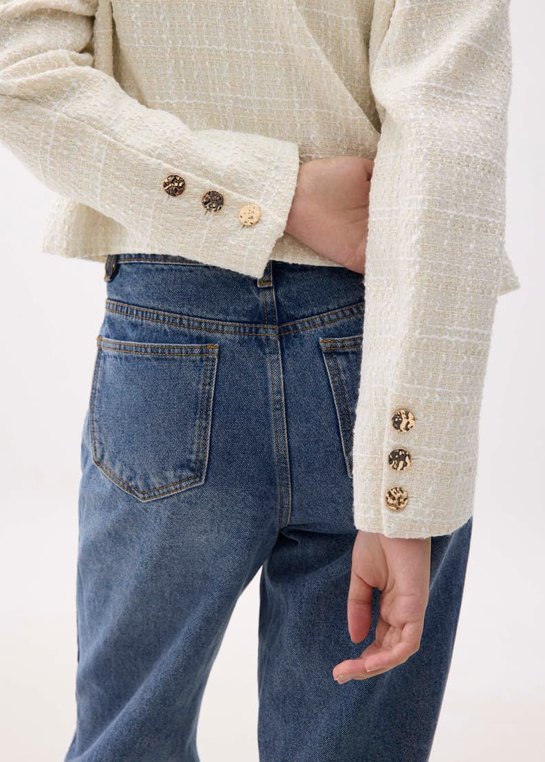 Zanna Detachable Collar Tweed Jacket | Love, Bonito PH