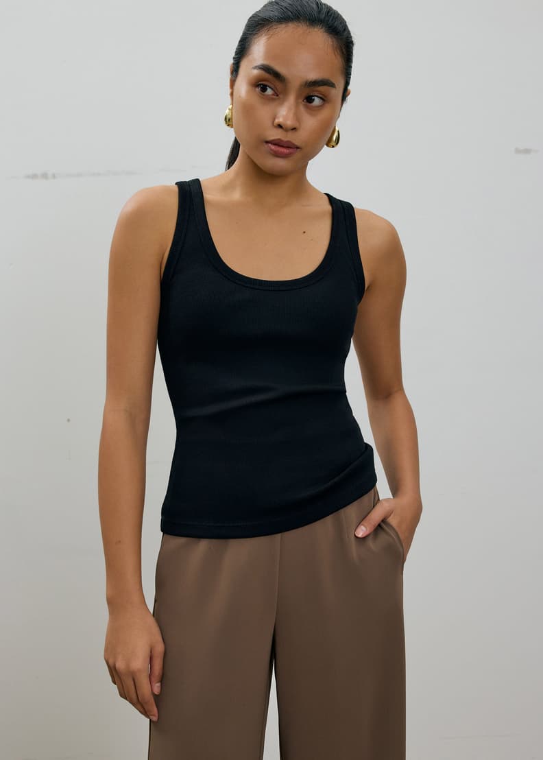 Hui Padded Scoop Neck Tank Top | Love, Bonito SG