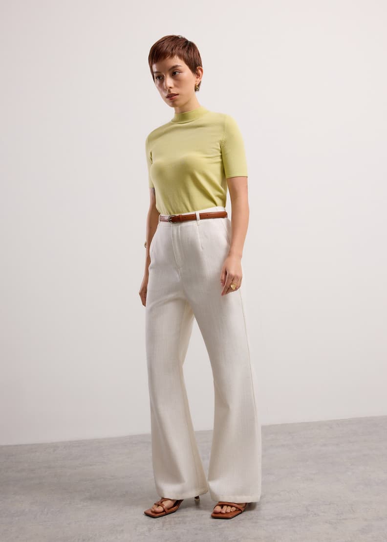 Noorie Lyocell Mock Neck Fitted Top | Love, Bonito SG