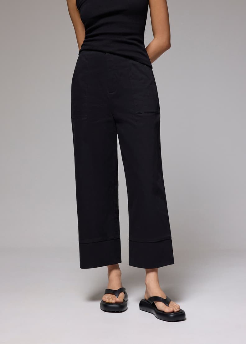 美品¥52,800♡FOXEY\"Lounge Culottes\"(42 Ｌ・黒) Amazon.com: JOAU Women's Culottes Cotton Linen Cropped Wide Leg