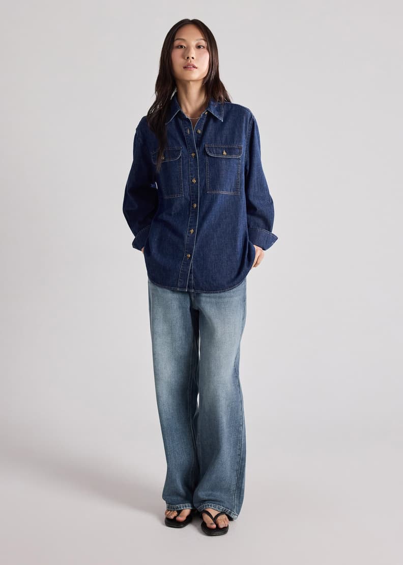 Oversized Denim Shirt