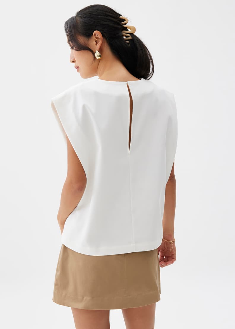 Cotton Boxy Shell Top | Love, Bonito US