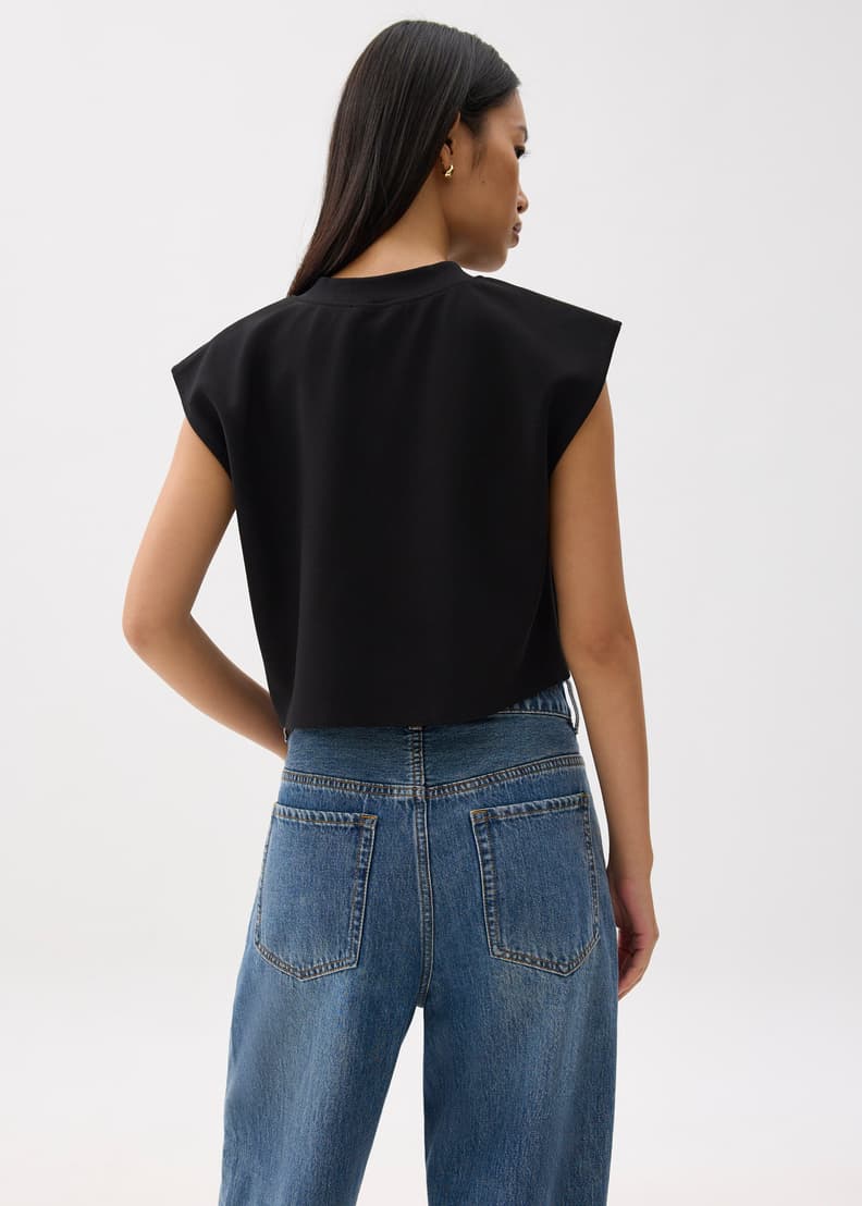Boxy Front Zip Crop Top | Love, Bonito SG