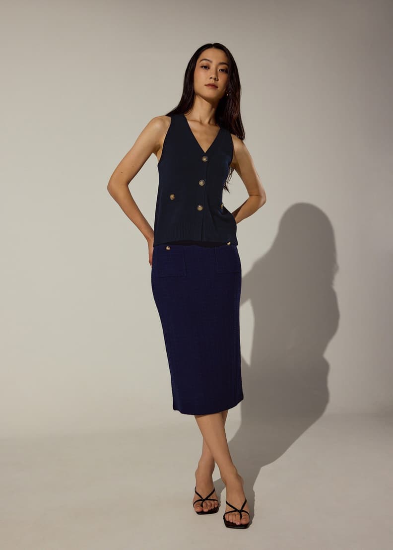 V-Neck Knit Top | Love, Bonito SG