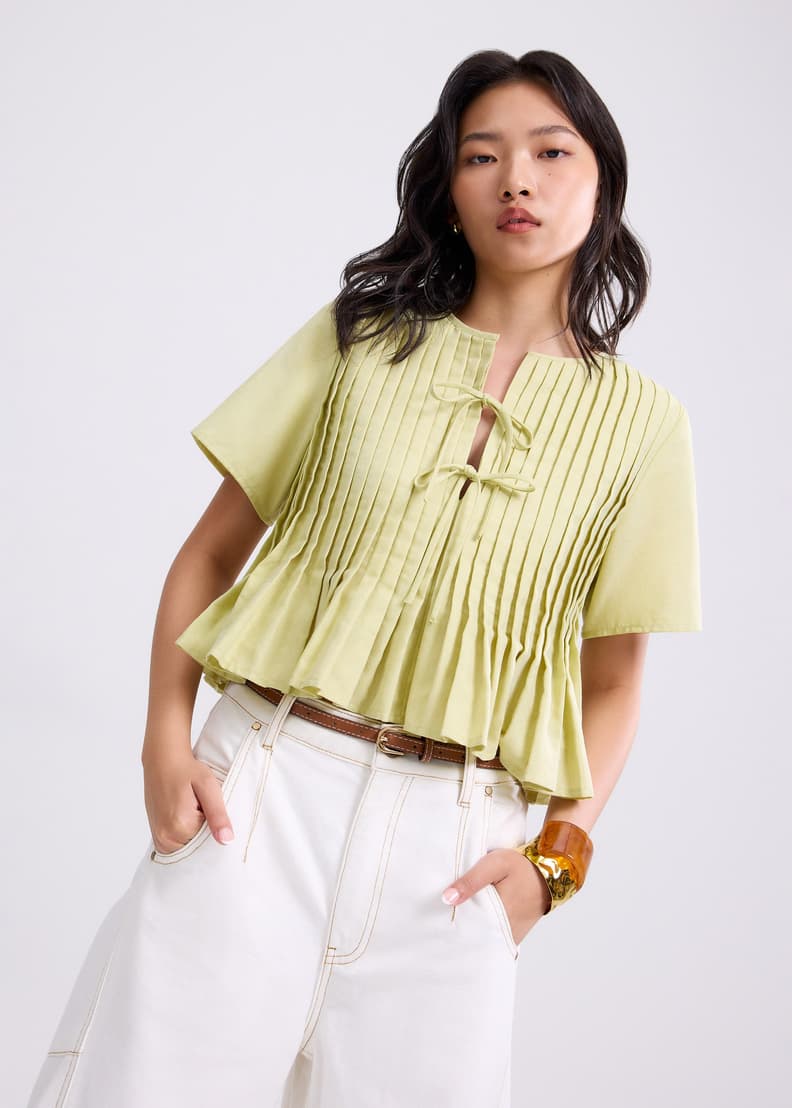 【foufou】classical pintuck blouse（新品・未使用） tops – THE MUSEUM foufou