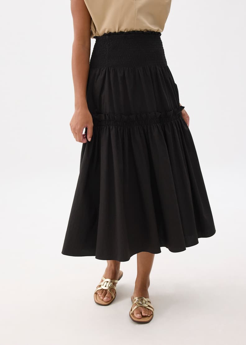 新品未使用⭐︎hitomi memory dot jacquard skirt O4BD02KCG40-JBLK-ALT3