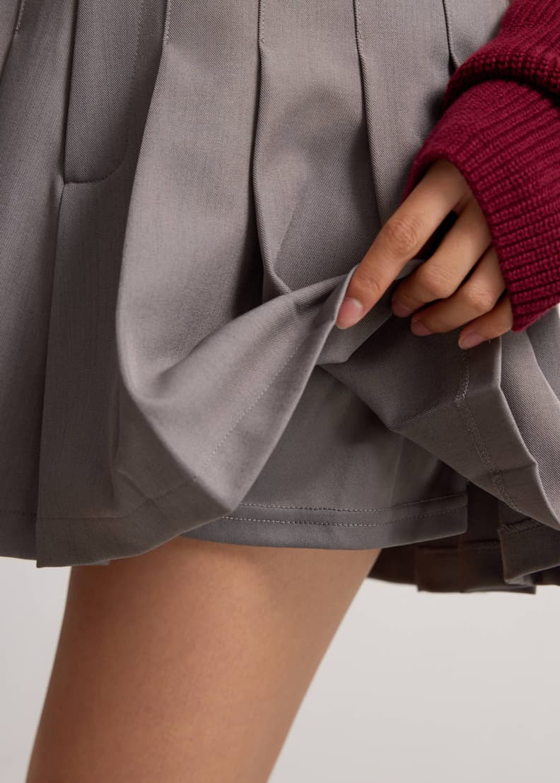 andmary♡Chuchu flare mini skirt♡gray♡M andmary Chuchu flare