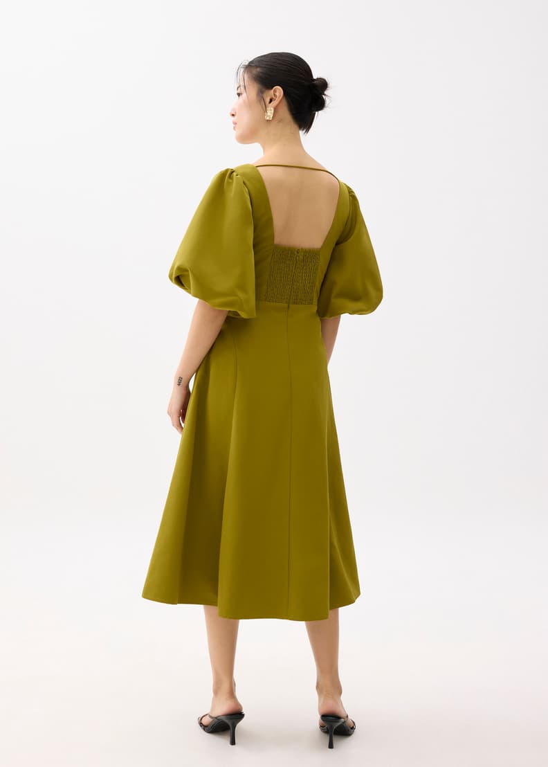 ボーダーズアットバルコニー PUFF SLEEVE TEE DRESS 36 ボーダーズアットバルコニー PUFF SLEEVE TEE DRESS 36