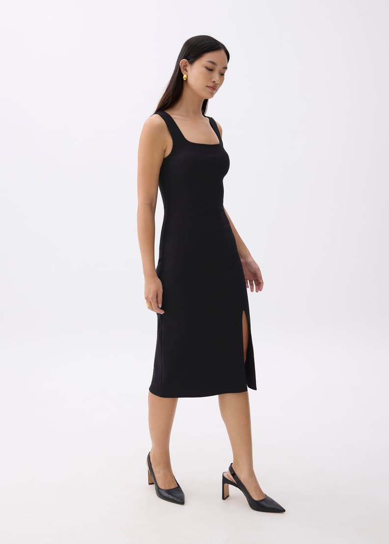 美品 完売品 SMOOTH OUT dress(BLACK) サイズ1 Textured Square Neck Bodycon Dress | Love, Bonito US