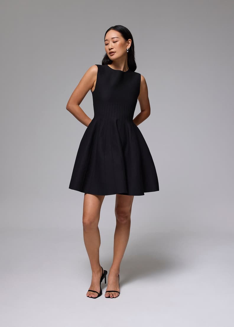 Lumignon ♥ Cable knit ribbon flare dress Lumignon ♥ Cable knit