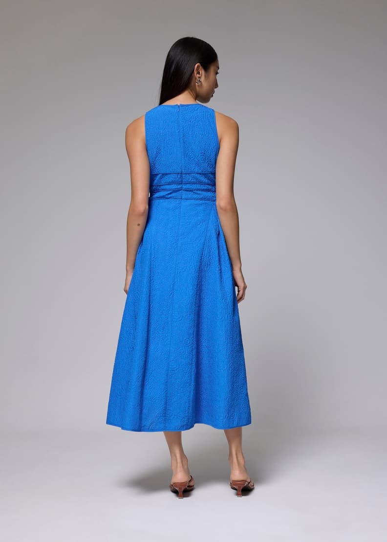 Jacquard Fit & Flare Midaxi Dress | Love, Bonito SG