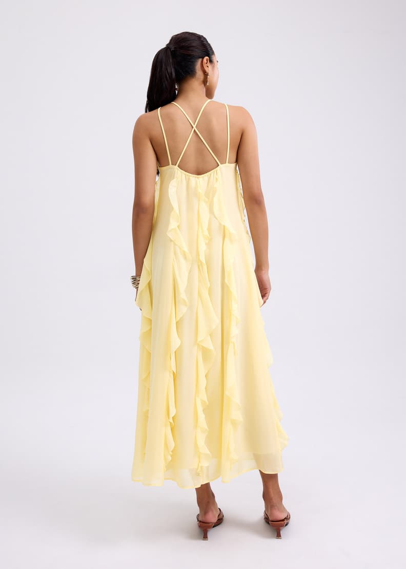 CHONO Tiered dress ロング丈 CHONO blanche tiered dress ロング（Geometric tiered Dress）