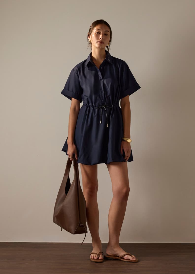 millie bobby brown reception dress Lucy Dress in Navy  LizAlig