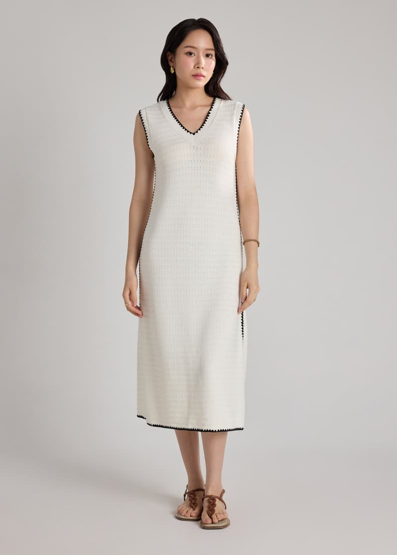 Multi-way Blanket Stitch Knit Dress | Love, Bonito INTL