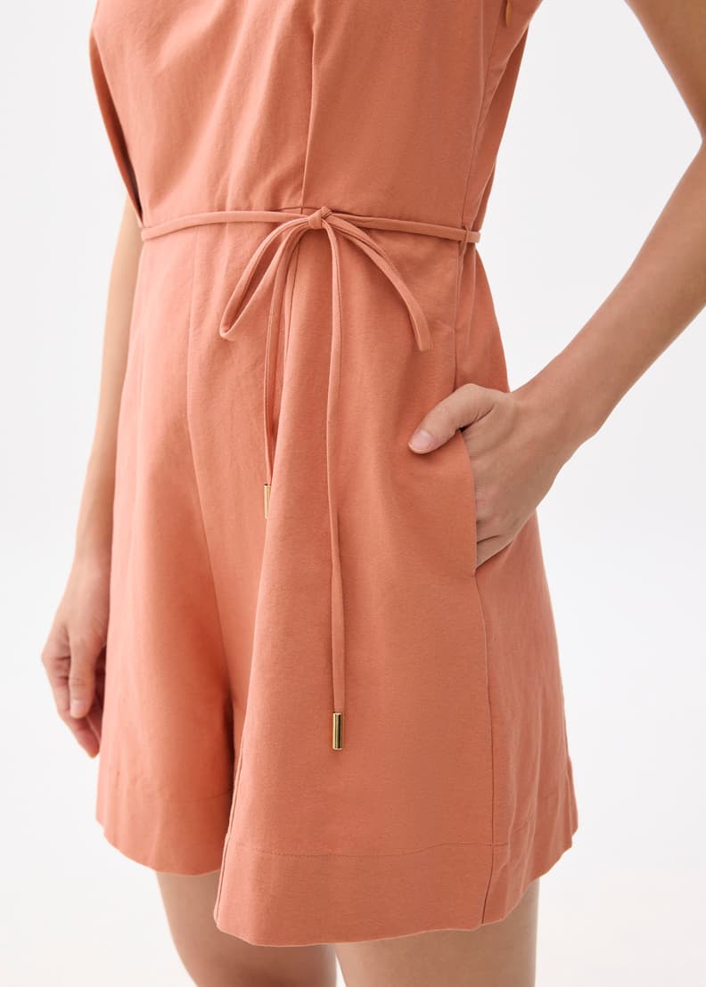 Cotton V-neck Romper | Love, Bonito SG