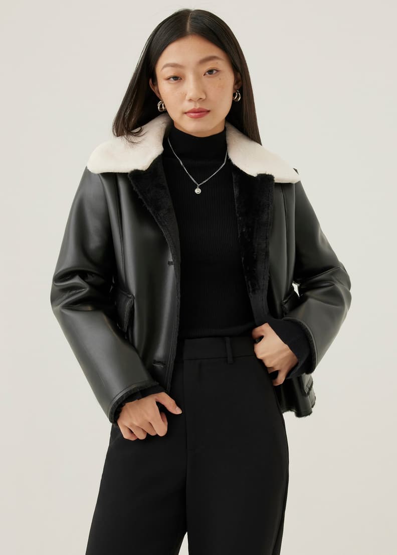 Chaney Boxy Pleather Jacket | Love, Bonito SG