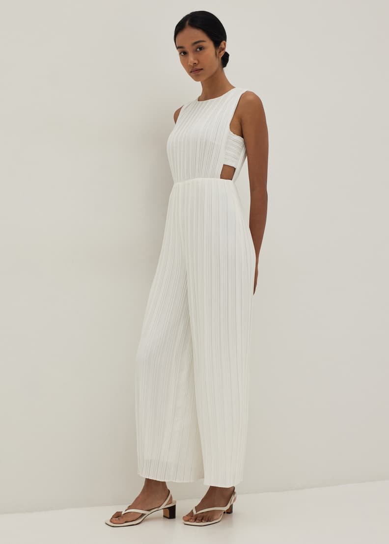 サロペット・オーバーオール・オールインワン ito fukuoka jumpsuit ito jumpsuit ホワイト サロペット・オーバーオール