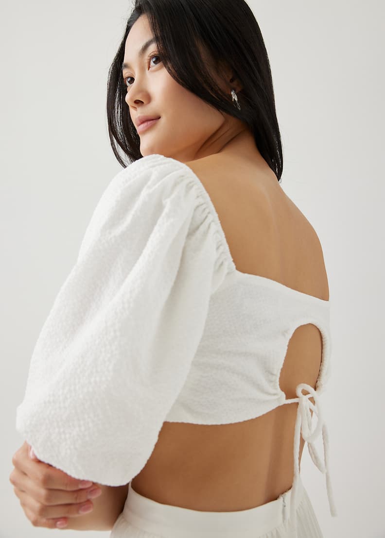 Lottie Padded Elastic Puff Sleeve Top | Love, Bonito INTL