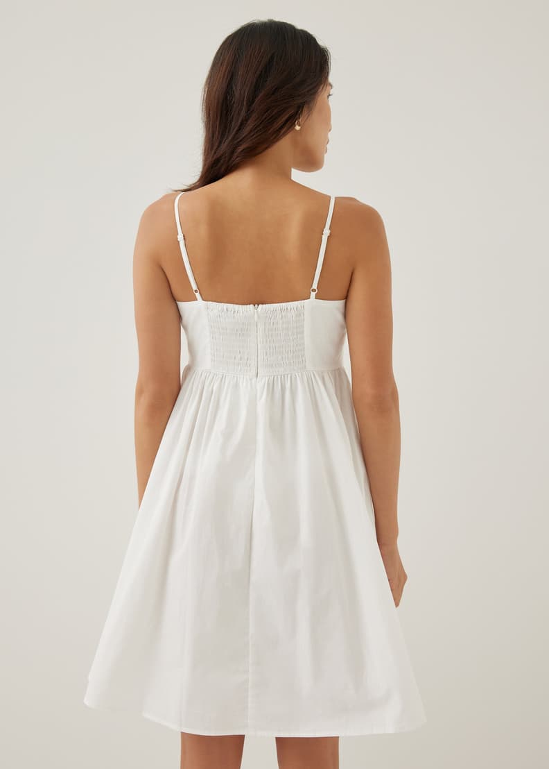 【完売品】CONFINE LOVE RIBBON BABY DOLL DRESS Babydoll Dress | Doll Collar & Lace- Mabel Love Co.