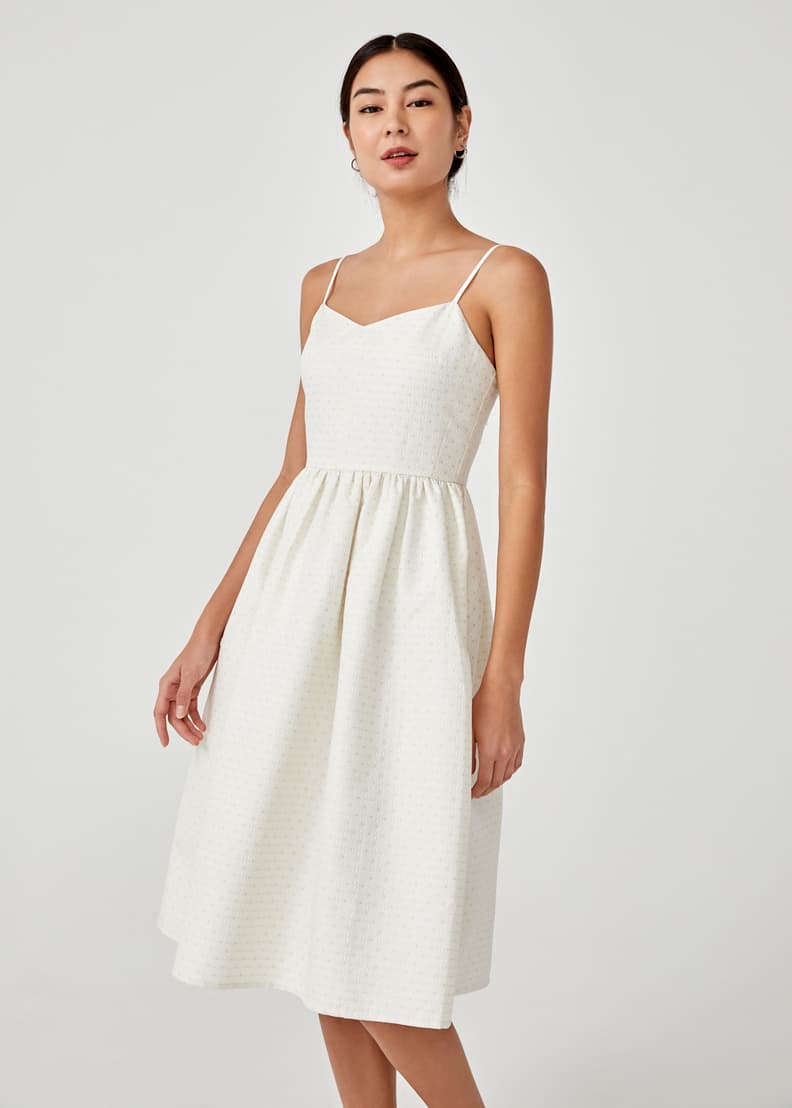 Blyana Jacquard Camisole Dress | Love, Bonito SG