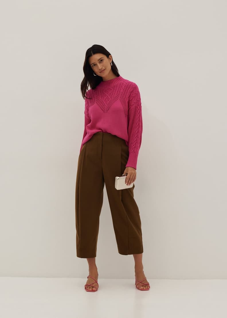 High Waist Ankle Length Cocoon Pants | Love, Bonito HK
