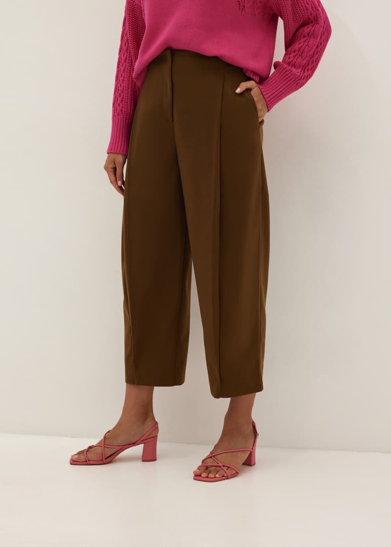High Waist Ankle Length Cocoon Pants | Love, Bonito HK